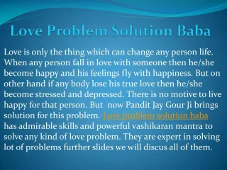 Love Problem Solution Baba - slide 1