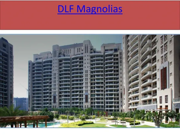 DLF Magnolias in sector 42 gurgaon