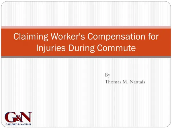 Claiming worker's compensation for injuries during commute