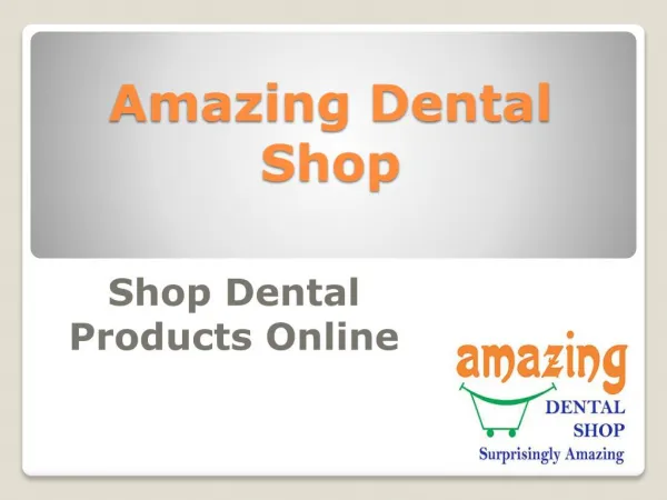 Online Dental Shop