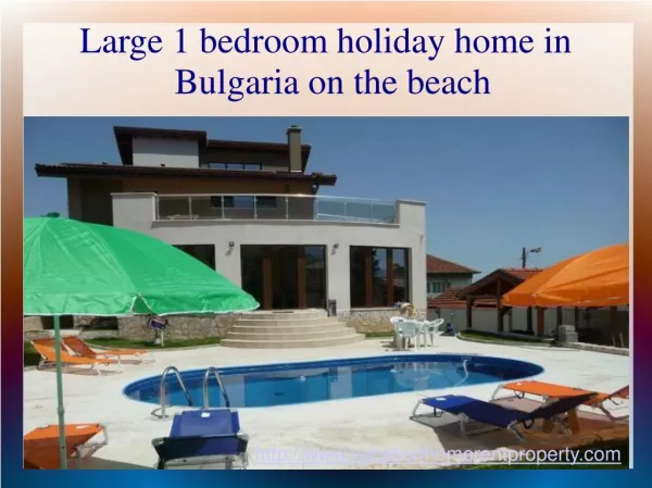 Large 1 bedroom holiday home in Bulgaria on the beach