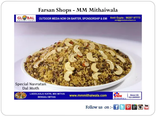 Farsan Shops - MM Mithaiwala