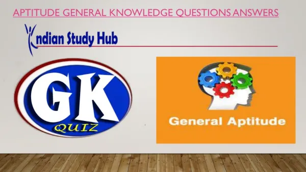 aptitude general knowledge questions answers