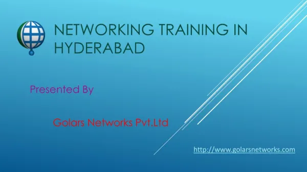 Networking Training in hyderabad