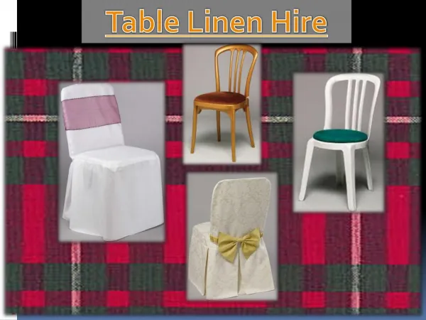 Table linen hire