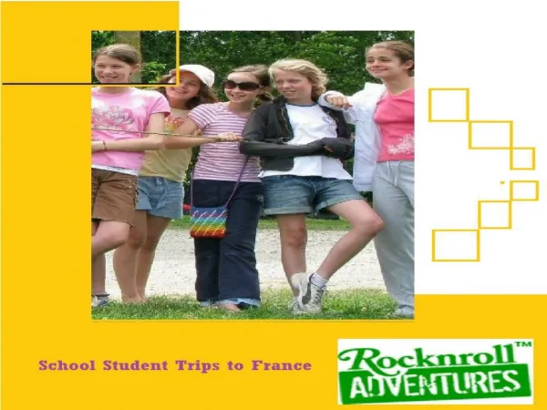 School Student Trip To France