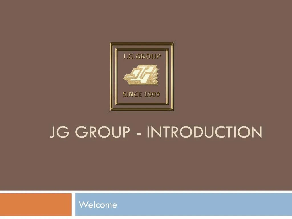 jg group introduction