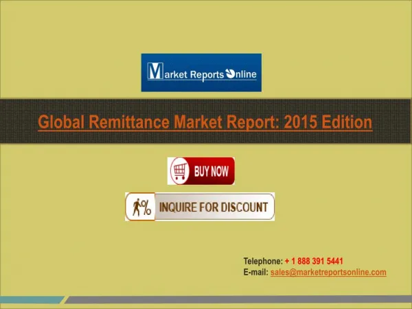Remittance Industry Global Market Research Report