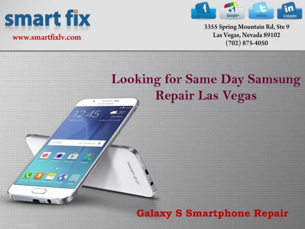 Samsung Repair Las Vegas - Smart Fix