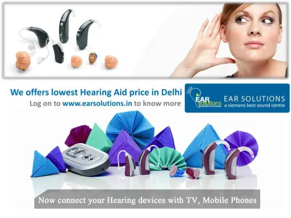 Get lowest Hearing Aid price in Delhi from EAR Solutions