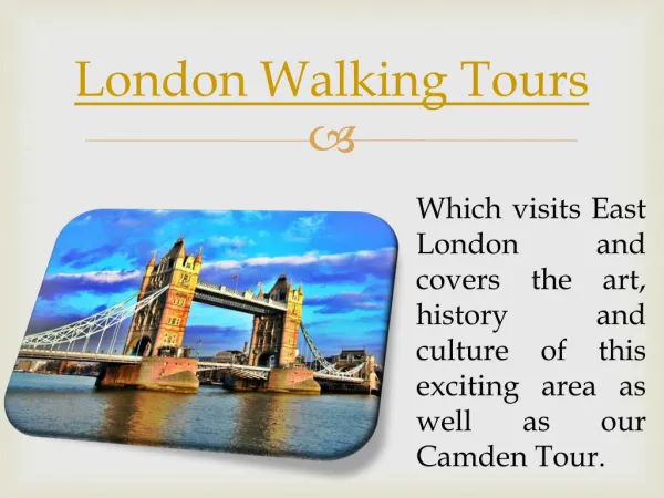 walking tours of London