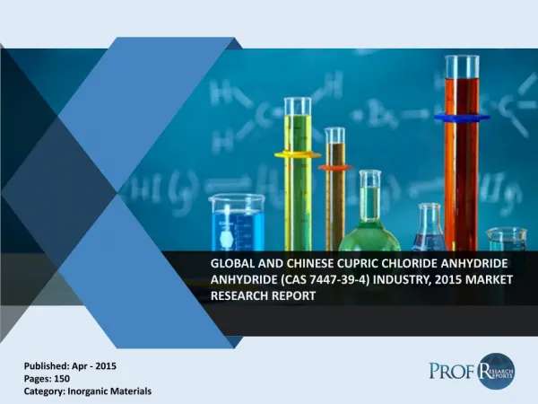 Global & Chinese Cupric Chloride Anhydride Market Forecast to 2020