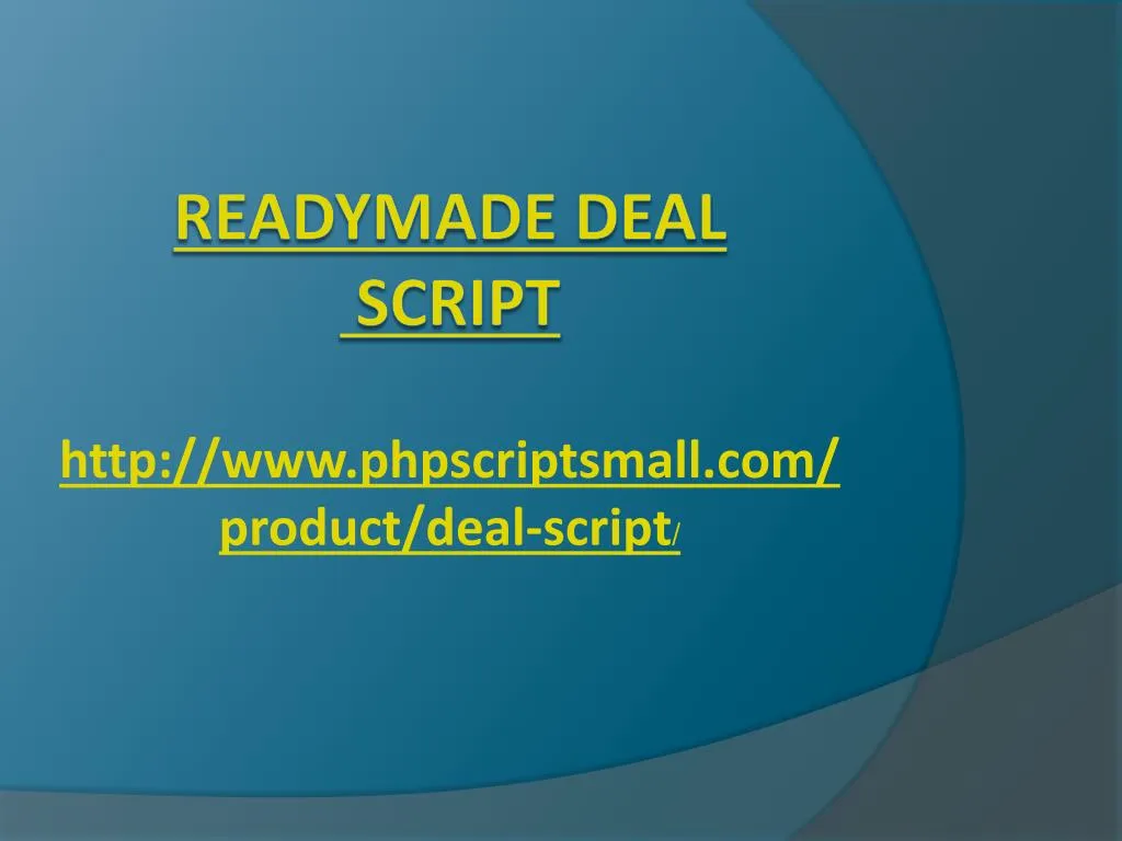 http www phpscriptsmall com product deal script