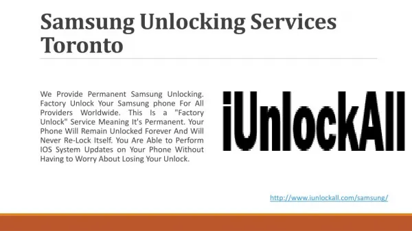 iUnlockAll- Samsung Unlocking Services Canada