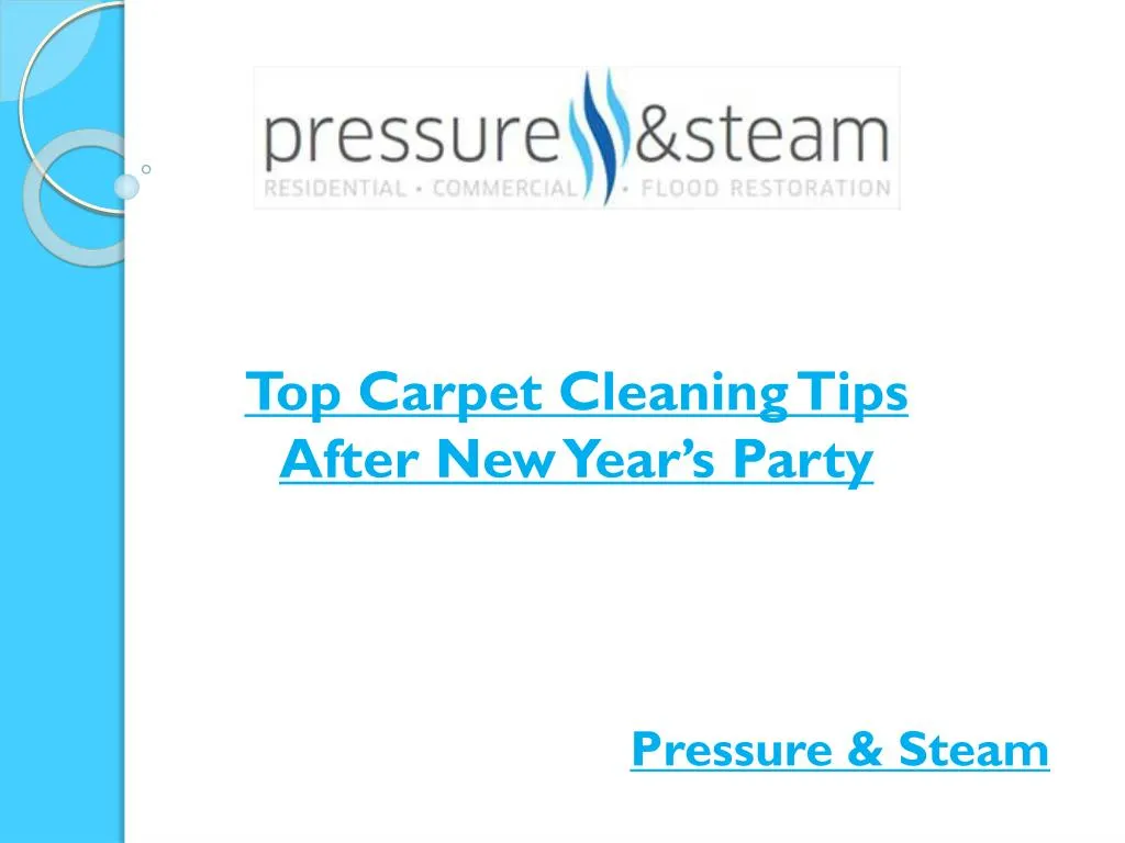 top carpet cleaning tips after new year s party