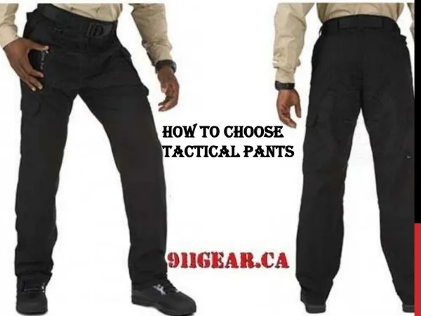 How to Choose Tactical Pants?