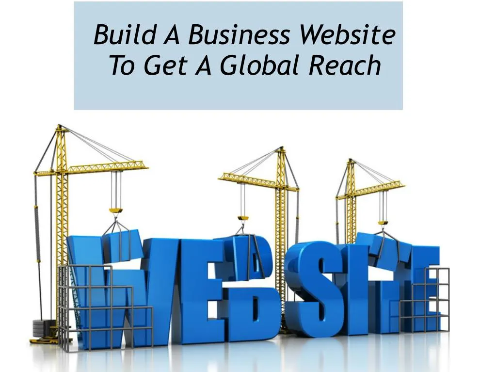 build a business website to get a global reach