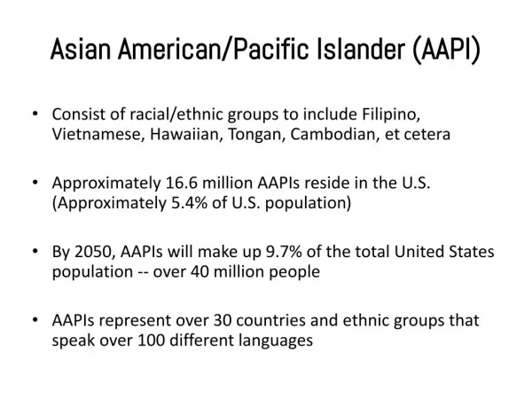 Asian American/Pacific Islander