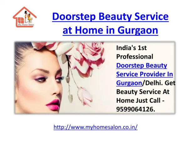 Doorstep Beauty Service at Home in Gurgaon