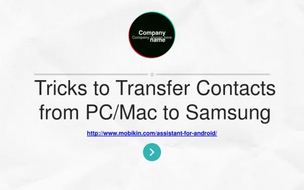 How to Transfer Contacts from PC(Mac) to Samsung