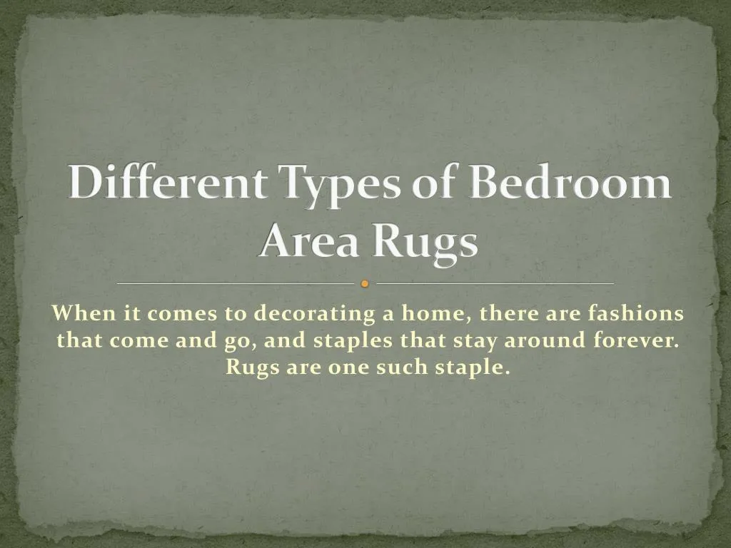 different types of bedroom area rugs