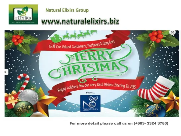Naturalelixirs supplies herbal products for Pharma companies in Malaysia