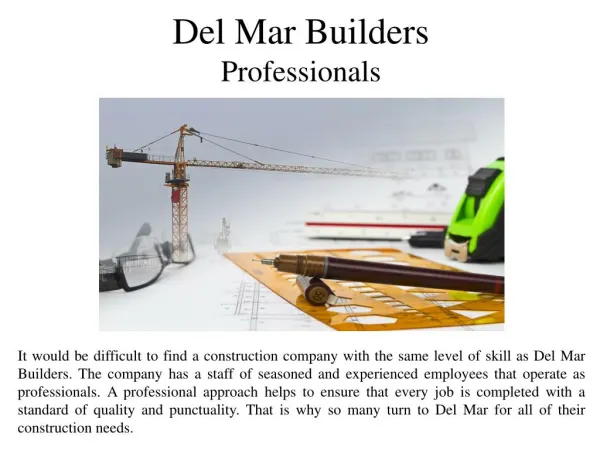 Del Mar Builders Professionals