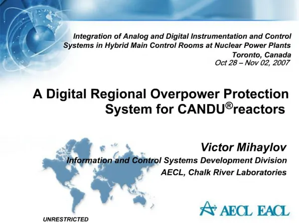 A Digital Regional Overpower Protection System for CANDU reactors