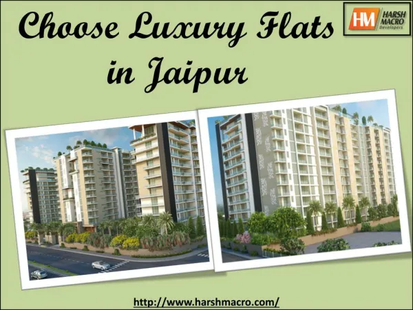 Choose Luxury Flats in Jaipur