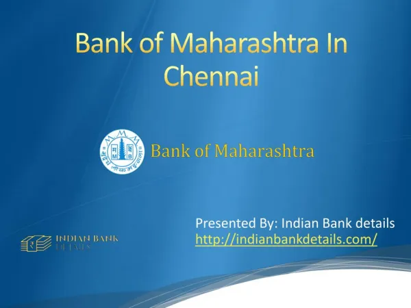 MICR code for Bank of Maharashtra In Chennai