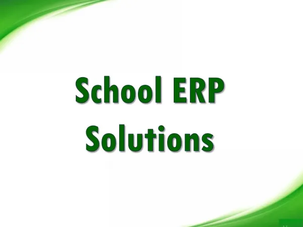 School ERP Solutions