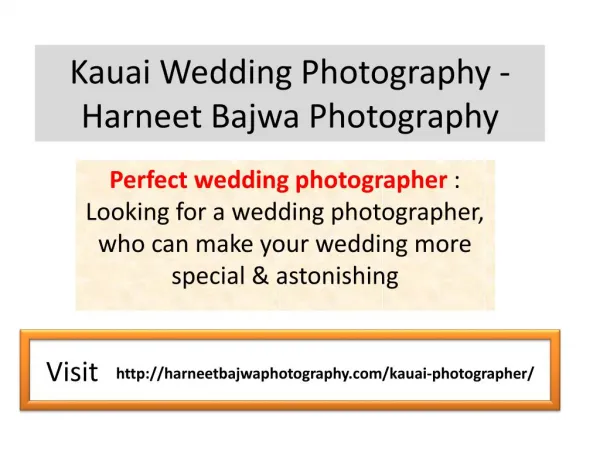 Kauai Wedding Photography - Harneet Bajwa Photography