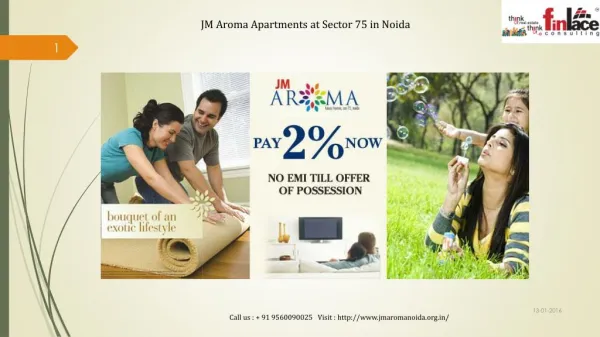 Jm Aroma 3 BHK Apartments at Sector-75 Noida