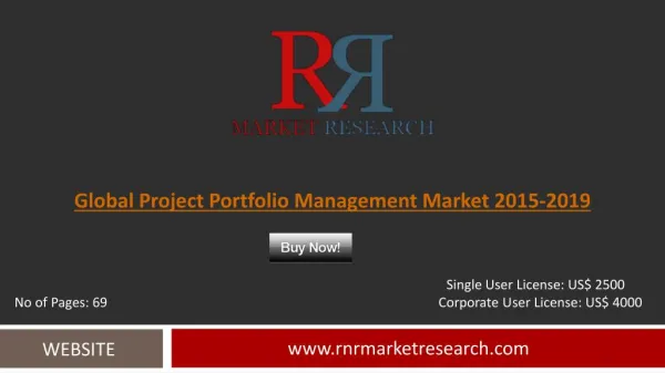 Project Portfolio Management Market 2019 Outlook in New Research Report