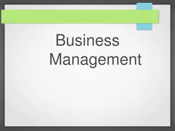 Philip Cargnino - Business Management