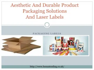 Aesthetic And Durable Product Packaging Solutions And Laser Labels - slide 1