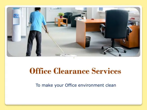 Hire Office Clearance Service in London