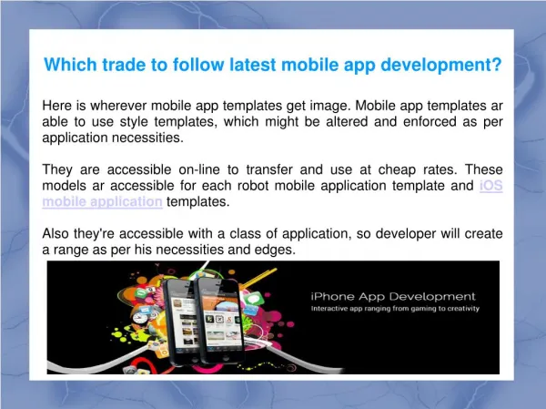 Mobile App Development - Web Animation India