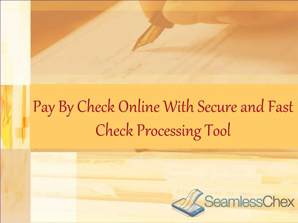 pay by check online with secure and fast check processing tool