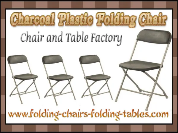 Charcoal Plastic Folding Chair - Folding Chair Larry Hoffman
