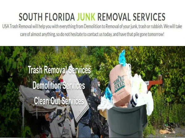 Coral Springs junk removal Florida