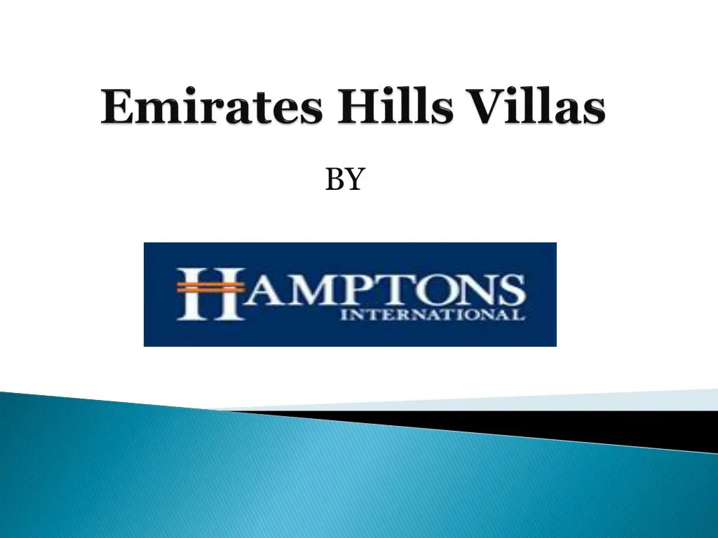emirates hills villas