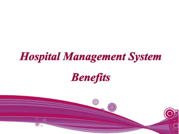 Hospital Management System Benefits