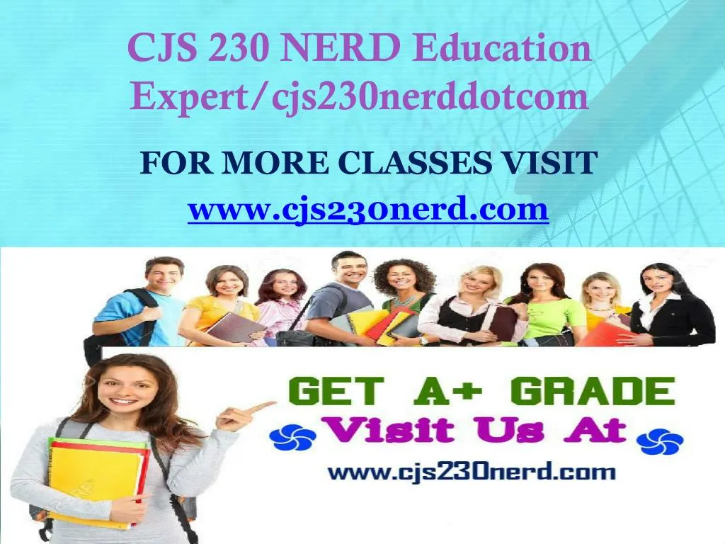 cjs 230 nerd education expert cjs230nerddotcom