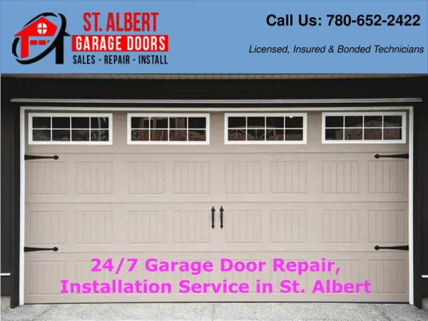 Latest Trendy Garage Door Repair Service - St. Albert