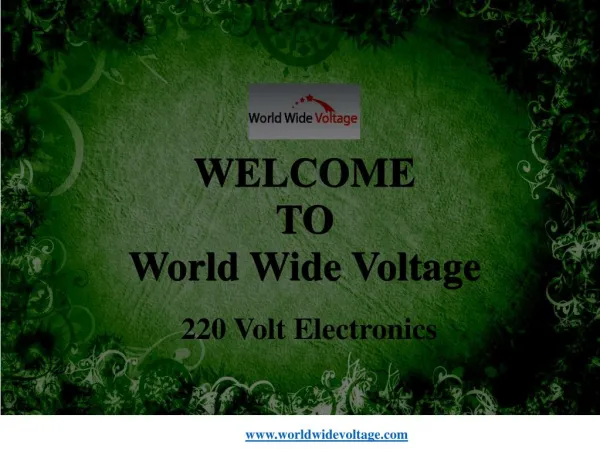 220 volts electronics