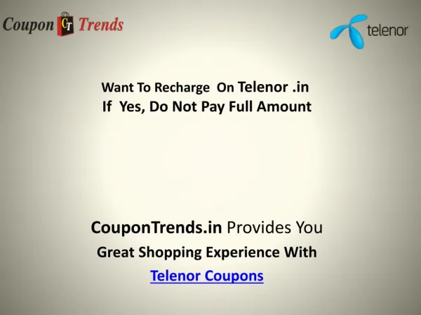 telenor coupons