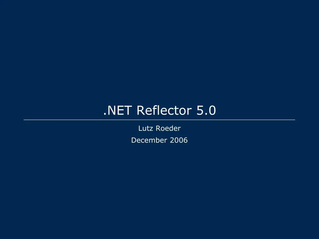 net reflector 5 0