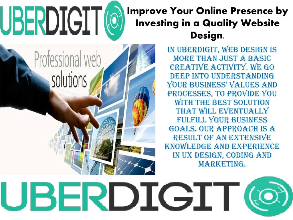 improve your online presence by investing in a quality website design