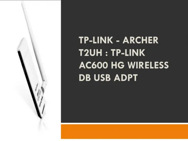 TP-Link - ARCHER T2UH TP-Link AC600 HG Wireless DB USB Adpt